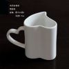 shandong creative design ceramic shaped coffee mug with handle